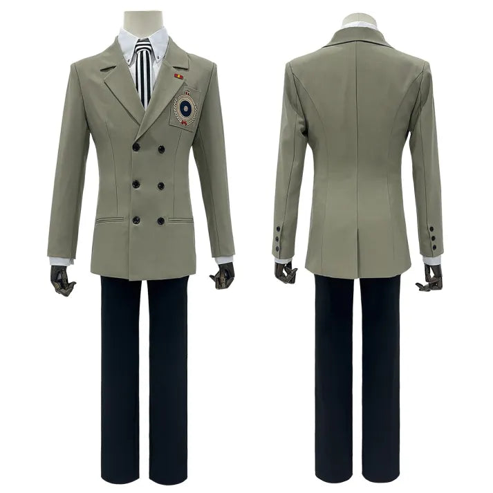 Persona 5 - Detective Uniform (Akechi Goro) Cosplay, full costume (Mantel, Krawatte, Handschuhe, Hemd, Hose)