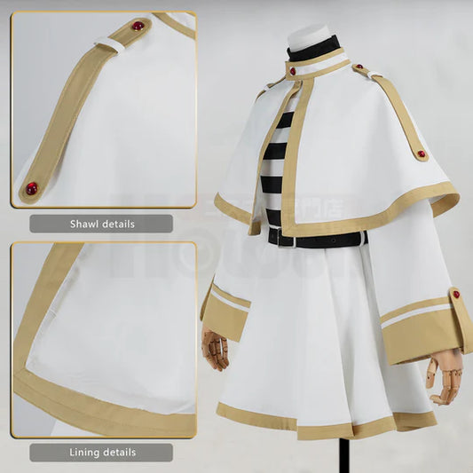 Frieren - Frieren, Cosplay Beyond Journey's End Anime Costume Shawl Cloak Dress with Ears