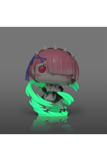 Re:Zero - Ram, POP! Plus Vinyl Figure (Wind Magic) (Glow) Exclusive 9 cm