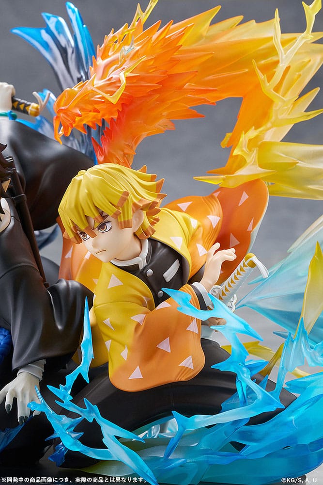 Demon Slayer: Kimetsu no Yaiba - Zenitsu Agatsuma & Kaigaku, PVC Statue 15 cm