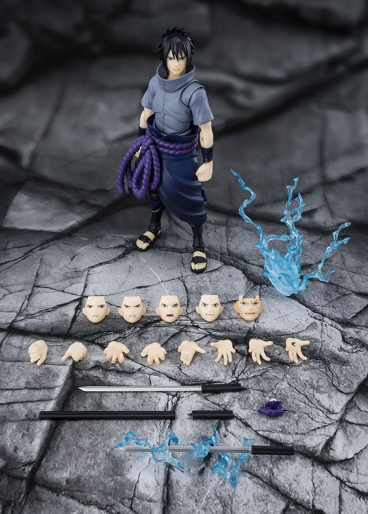 Naruto - Sasuke Uchiha, S.H.Figuarts Action Figure Solitary Shinobi 15 cm