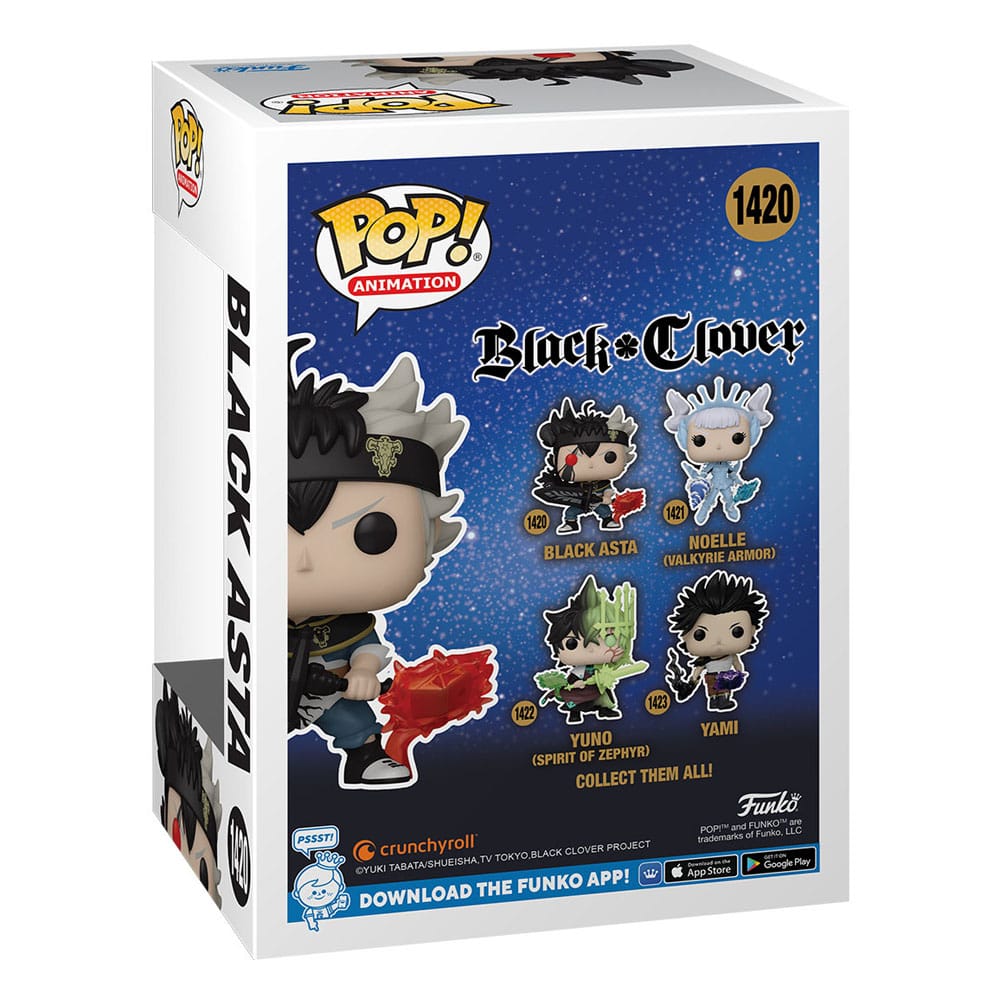 Black Clover - Black Asta, POP! Animation Vinyl Figure 9 cm