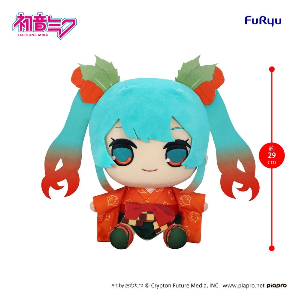 Hatsune Miku - Miku, Kyurumaru Big Plüschfigur Flower Fairy Winter Cherry Ver. 29 cm