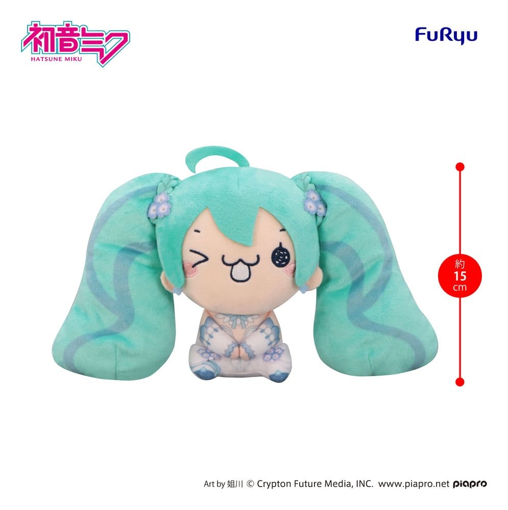 Hatsune Miku - Miku, Mochipico Plüschfigur Nemophila C 15 cm