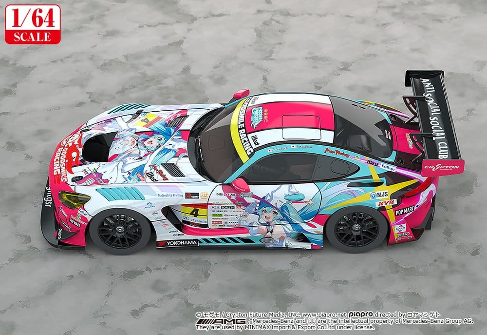 Hatsune Miku - GT Project Fahrzeug 1/64 AMG 2024 Season Opening Ver. 7 cm