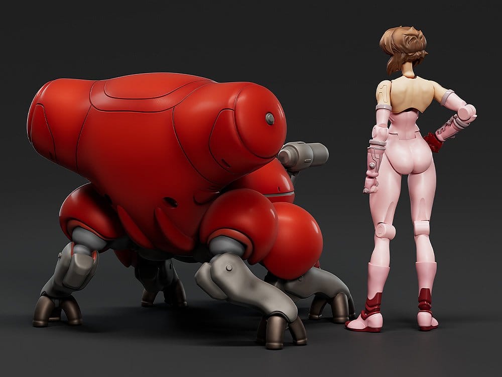 Ghost in the Shell - Motoko Kusanagi with Fuchikoma, PLAMAX minimum factory Plastic Model Kit 8 cm