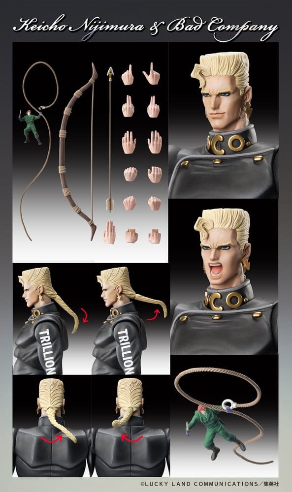 JoJo's Bizarre Adventure - Keicho Nijimura, Diamond Is Unbreakable Chozokado Action Figure 17 cm