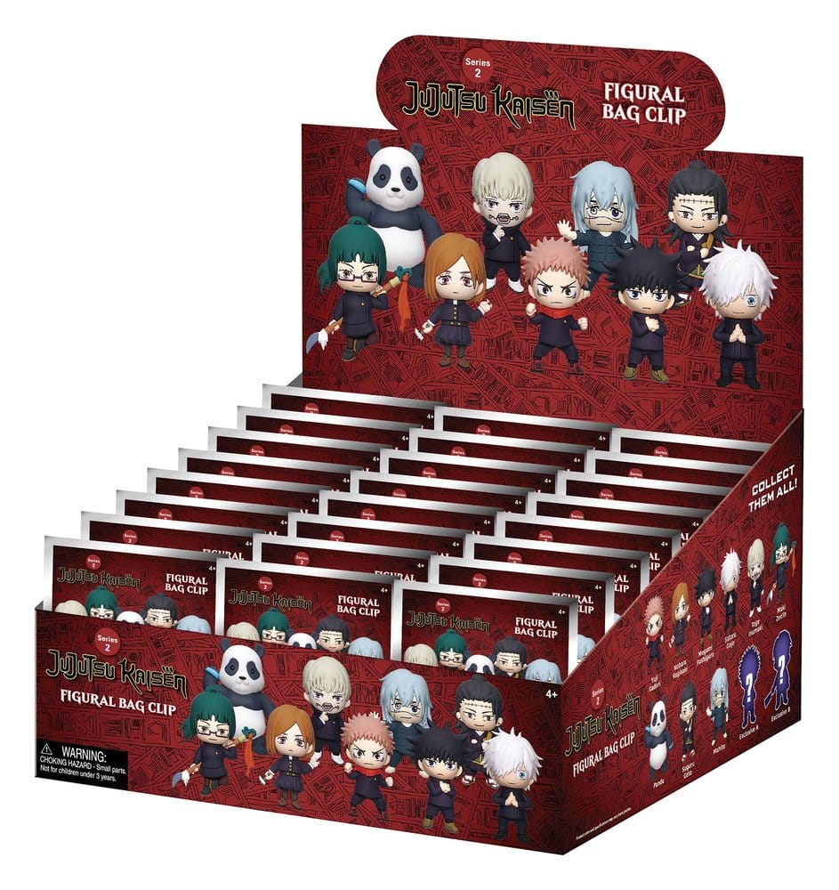 Jujutsu Kaisen - 1 Blind Box, 3D PVC Bag Clips Series 2