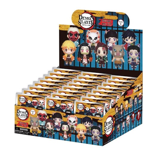 Demon Slayer: Kimetsu no Yaiba - 1 Blind Bag, 3D PVC Bag Charm