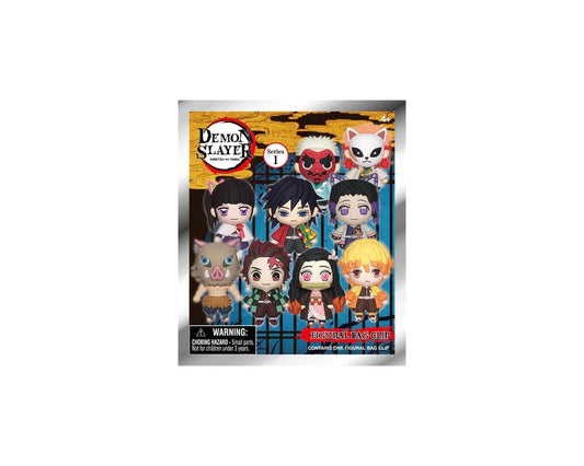 Demon Slayer: Kimetsu no Yaiba - 1 Blind Bag, 3D PVC Bag Charm