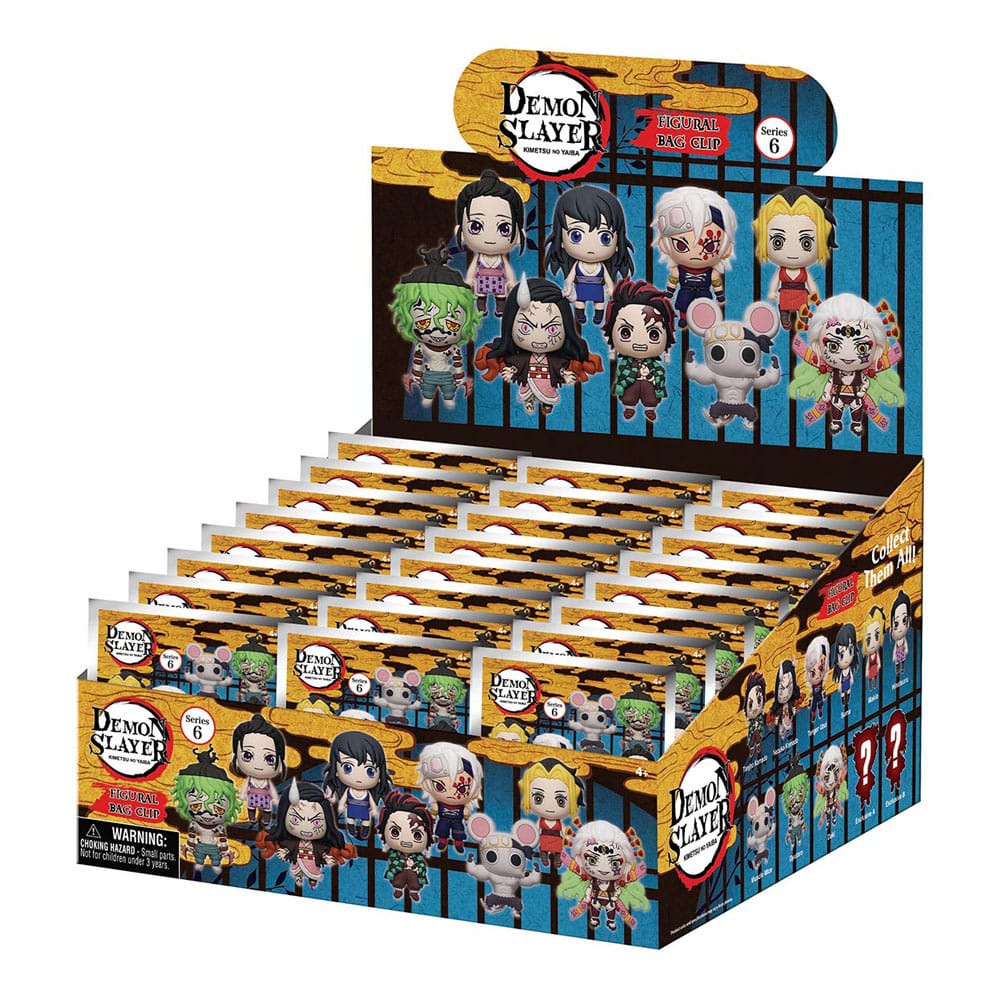 Demon Slayer - 1 Blind Bag, Clips Series 6 Kimetsu no Yaiba 3D PVC
