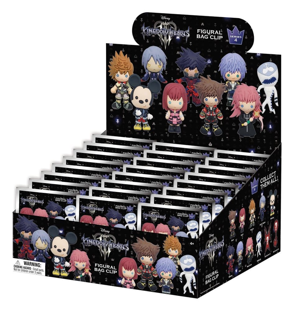 Kingdom Hearts - 1 Blind Bag, 3D PVC Bag Clips Series 4