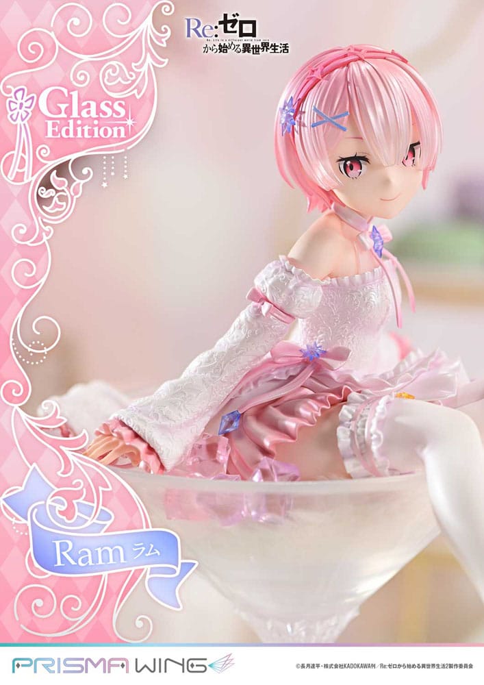 Re:ZERO - Starting Life in Another World - Ram, Prisma Wing PVC Statue 1/7 Glass Edition 24 cm