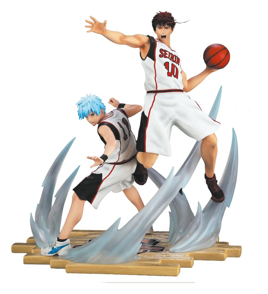 Kuroko no Basket - Tetsuya Kuroko & Taiga Kagami, White Jersey Edition Resin Statue 1/6 41 cm