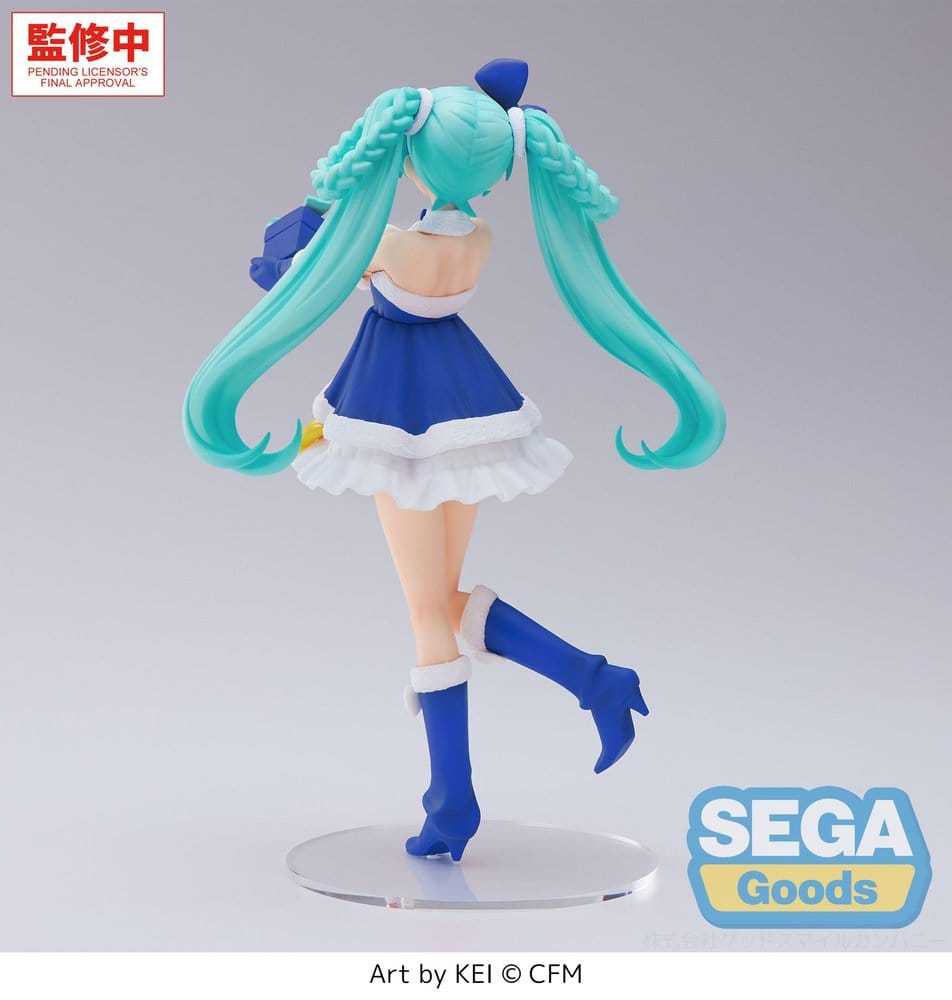 Character Vocal Series 01 - Hatsune Miku, High Premium PVC Figur Hatsune Miku Sapphire Christmas Ver. 21 cm