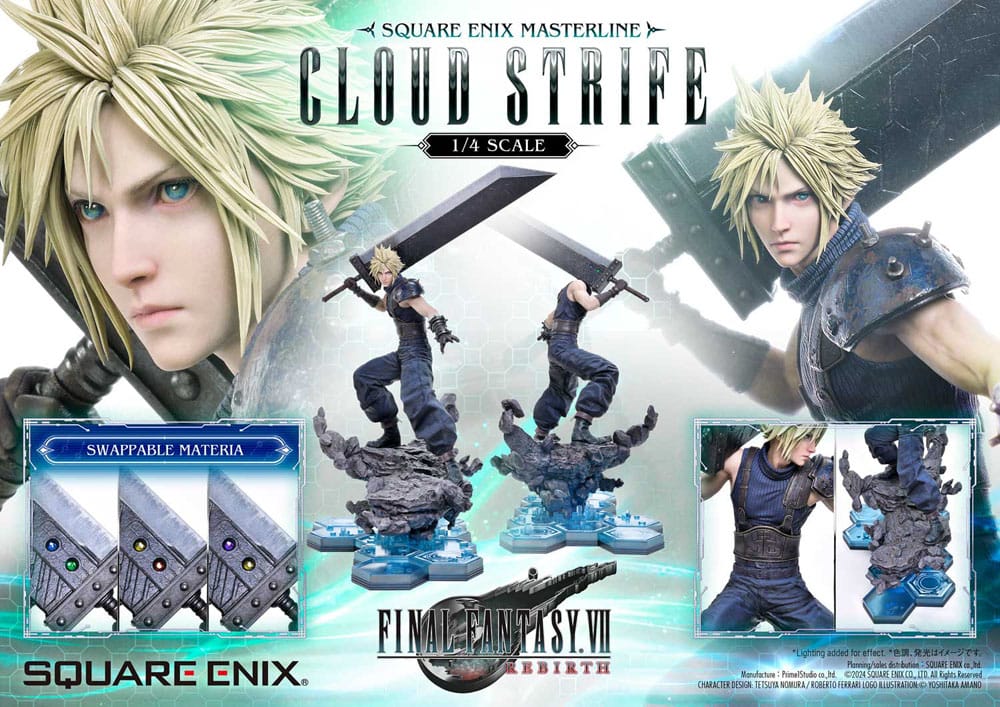 Final Fantasy VII Rebirth - Cloud Strife Masterline Statue 1/4 68 cm