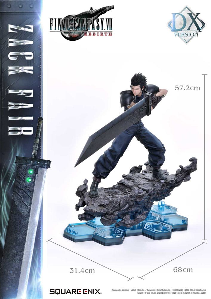 Final Fantasy VII Rebirth - Zack Fair Masterline Statue 1/4 Deluxe Ver. 57 cm