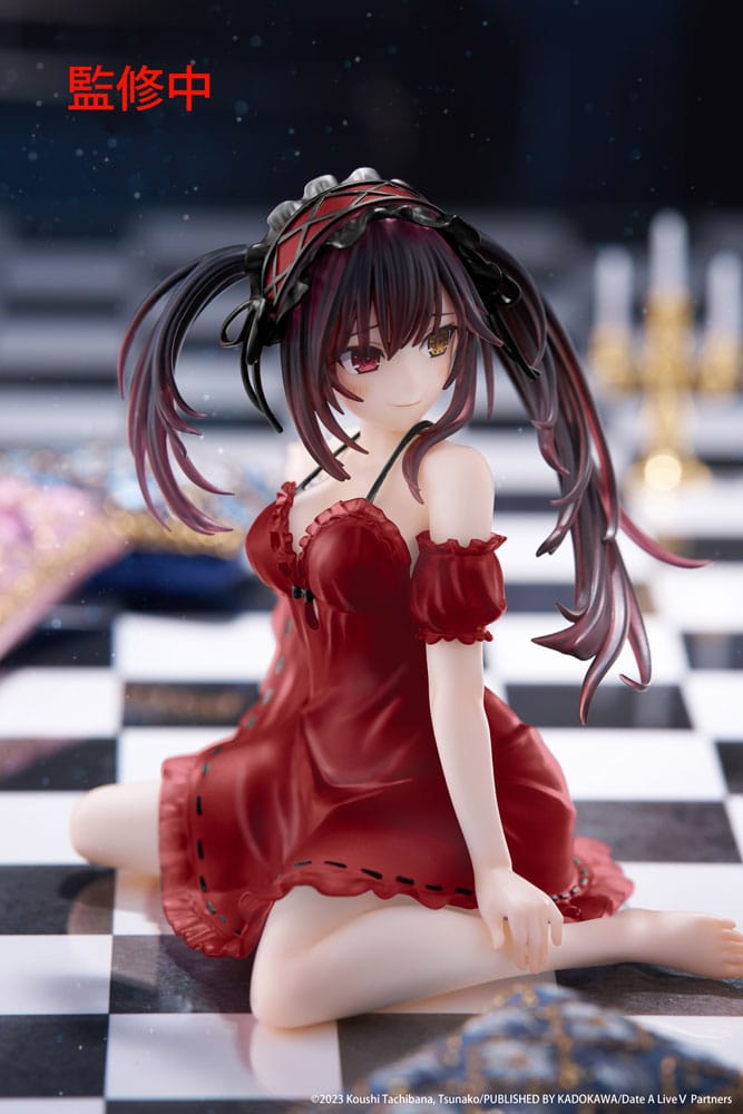 Date A Live V - Kurumi Tokisaki, PVC Statue Desktop Cute Figure Nightwear Ver. Renewal 13 cm