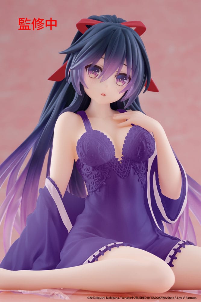 Date A Live V - Tohka Yatogami, PVC Statue Desktop Cute Figure Nightwear Ver. Renewal 13 cm