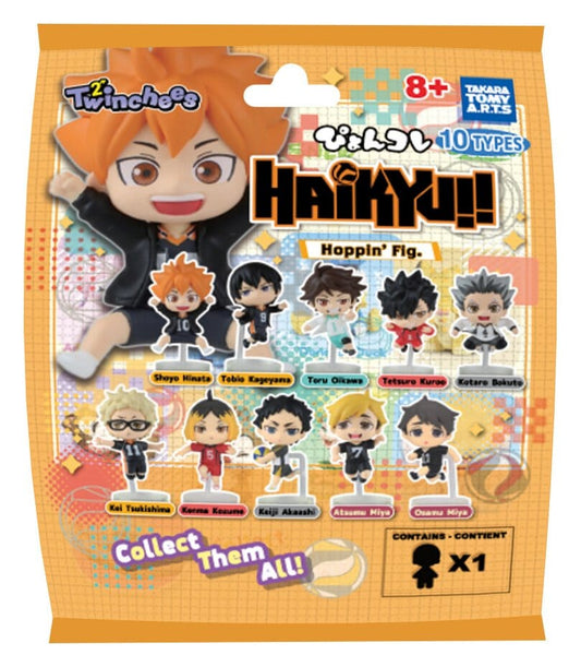 Haikyu!! - 1 Blind Pack, Twinchees Mini Figures Hoppin' 5 cm Display
