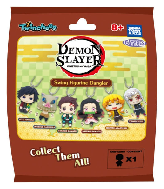 Demon Slayer: Kimetsu no Yaiba - 1 Mystery Bag, Swing Danglers Keychains 3 cm