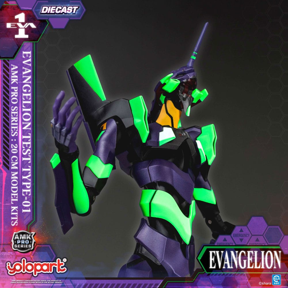 Neon Genesis Evangelion - Eva-01, AMK Pro Series Model Kit Test Type 20 cm