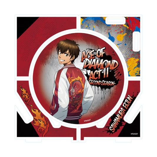 Ace of Diamond act II - Sawamura Eijun, Acrylic Coaster -Second Season-" 01 Souvenir Jacket Ver. (Original Illustration)