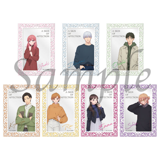 A Sign of Affection - 7 Trading Acrylic Cards