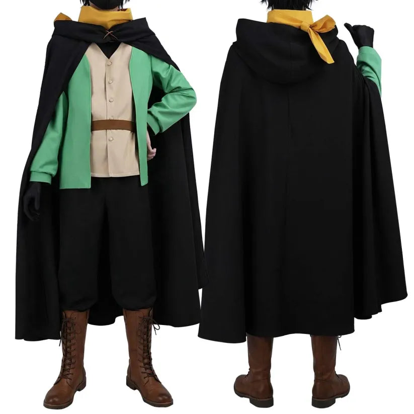 Re:Zero - Natsuki Subaru, Cosplay Season 4 full Outfit (Coat, Cloak, Vest, Gloves, Belt, Scarf, Top, Pants)