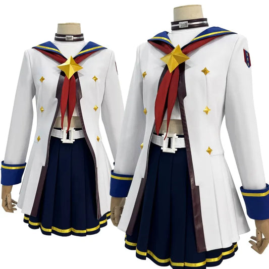 Umamusume - Oguri Cap Cosplay, full outfit (Coat, Skirt, Top, Belt, Neck jewelry, Bow tie, Headdress)
