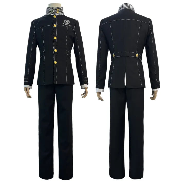 Persona 4 - School Uniform (Yu Narukami) Cosplay, full costume (Coat, Shirt, Pants, Brooch)