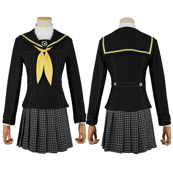 Persona 4 - School Uniform (Kujikawa Rise) Cosplay, full costume (Coat, Top, Skirt, bow-knot)