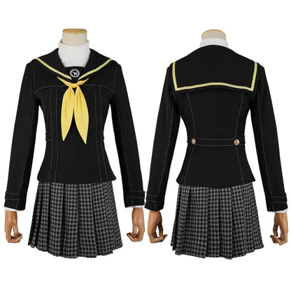 Persona 4 - School Uniform (Kujikawa Rise) Cosplay, full costume (Coat, Top, Skirt, bow-knot)