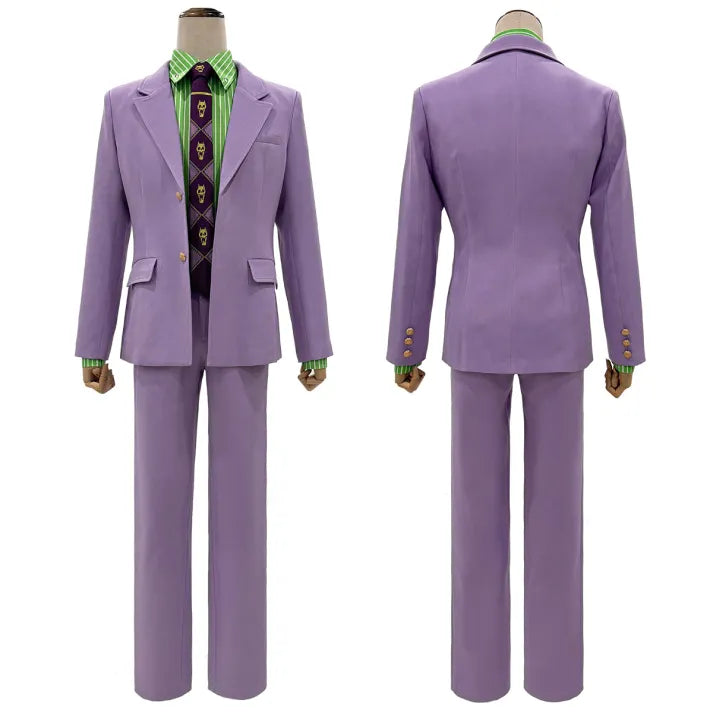 Jojo's Bizarre Adventure - Kira Yoshikage, Cosplay full outfit (Anzug, Hemd, Hose, Krawatte, Gürtel)