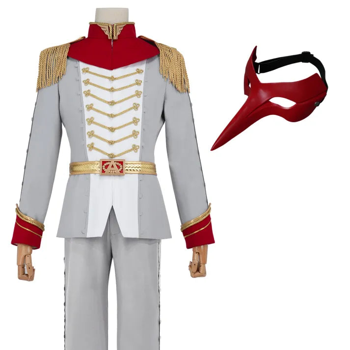 Persona 5 - Crow Prince suit (Akechi Goro) Cosplay, Mask + full costume (Top, Pants, Cape, Belt)