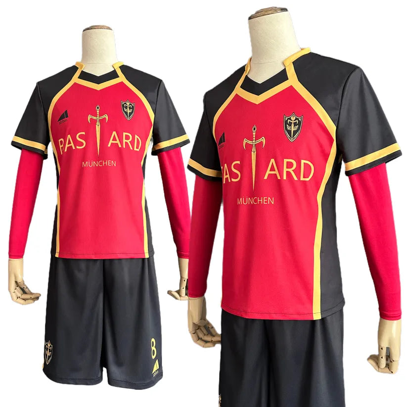 Blue Lock - Michael Kaiser Cosplay, Season 3 Blue Lock Football full Outfit (Shirt, Shorts, Inner shirt, Socks&Glove)