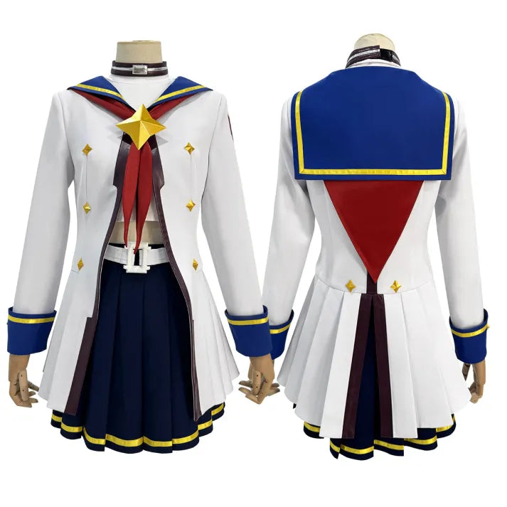 Umamusume - Oguri Cap Cosplay, full outfit (Coat, Skirt, Top, Belt, Neck jewelry, Bow tie, Headdress)