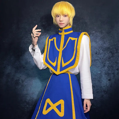 Hunter x Hunter - Kurapika Cosplay, full outfit (Top, Skirt, Pants, Vest)