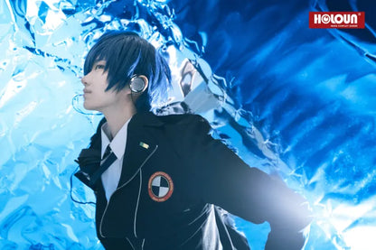 Persona 3 - Gekkoukan High School Uniform (Makoto Yuki) Cosplay, full costume (Bow tie, brooch, shirt, coat, pants, armband)