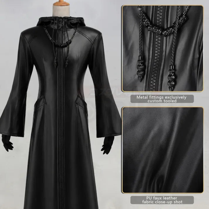 Kingdom Hearts - The Organization XIII Cosplay, full outfit (Halskette, Mantel, Handschuhe)