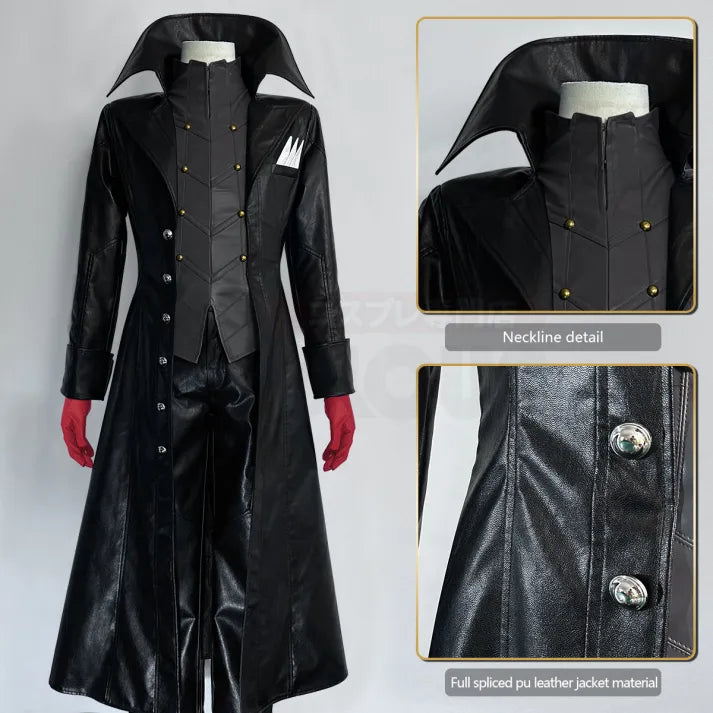 Persona 5 - Joker Cosplay (Ren Amamiya), full costume (Coat, Pants, Vest, Gloves)