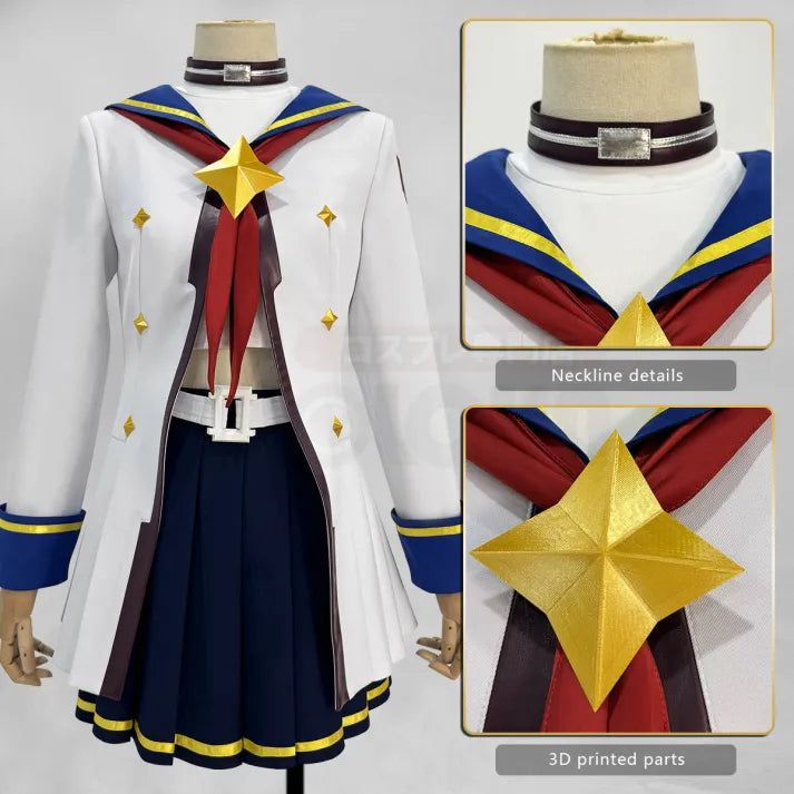 Umamusume - Oguri Cap Cosplay, full outfit (Coat, Skirt, Top, Belt, Neck jewelry, Bow tie, Headdress)