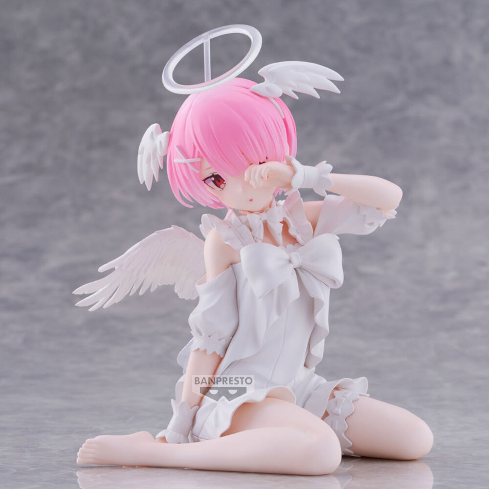Re:Zero - Starting Life in Another World - Ram, Relax Time PVC Statue Sweet Angel 13 cm