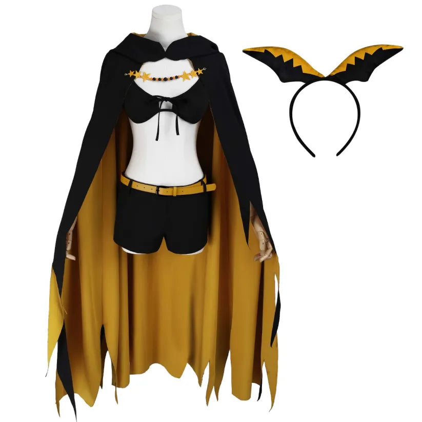 Re:Zero - Shaula, Cosplay Season 4 full Outfit (Cloak, Short, Headband, Bralette, Chain, Belt)