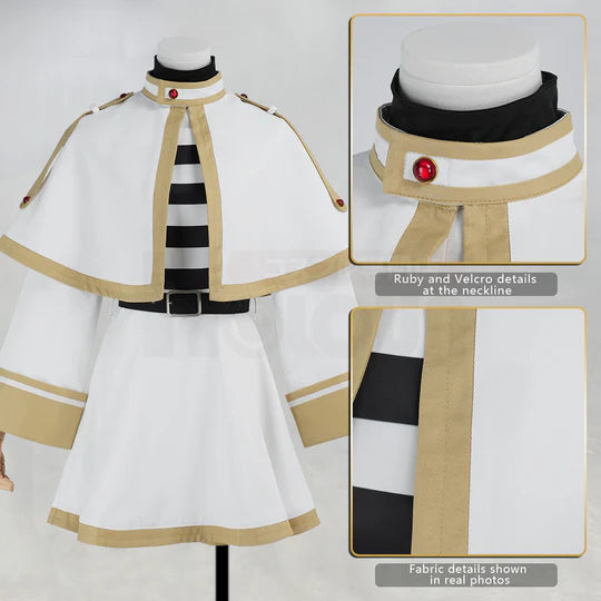 Frieren - Frieren, Cosplay Beyond Journey's End Anime Costume Shawl Cloak Dress with Ears