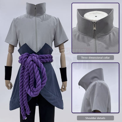 Naruto - Sasuke Uchiha Cosplay, Anime Costum Adult Version Unisex Costume only
