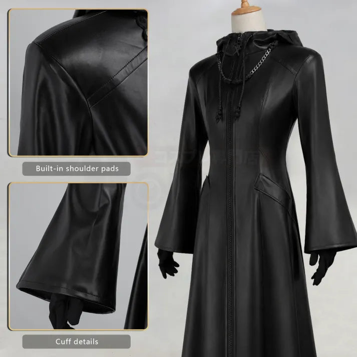 Kingdom Hearts - The Organization XIII Cosplay, full outfit (Halskette, Mantel, Handschuhe)