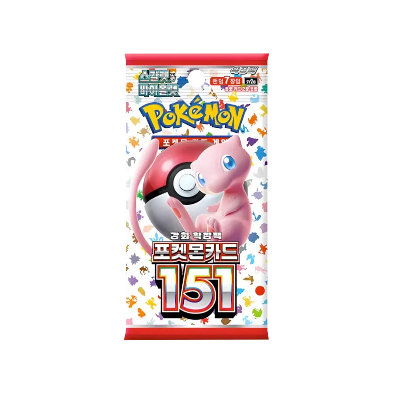 Pokémon TCG - 1 x 151 Booster Pack, Korean Sealed SV151 (KOR)