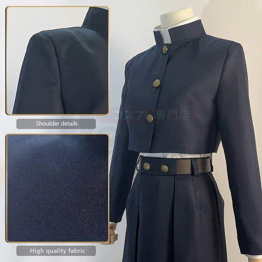 Jujutsu Kaisen - Kugisaki Nobara, Cosplay Costume Jacket Skirt Rose Net Synthetic
