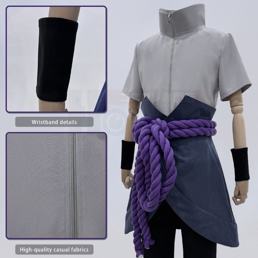 Naruto - Sasuke Uchiha Cosplay, Anime Costum Adult Version Unisex Costume only